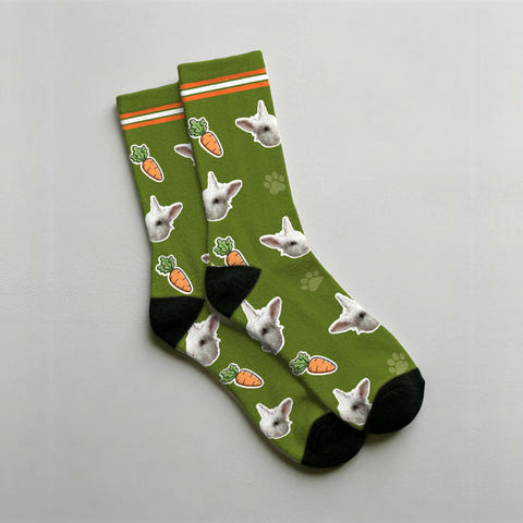 Calcetines personalizados de su conejo