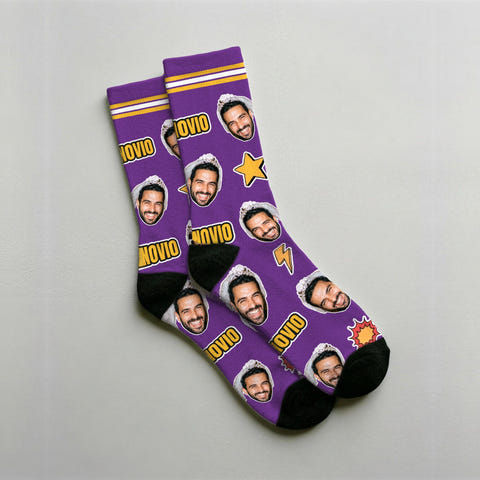 Calcetines personalizados con foto y nombre