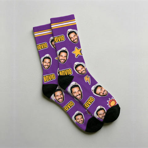 Calcetines personalizados con foto y nombre
