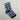 Calcetines de reno personalizados azules con la cara de un niño, entre astas, zanahorias, trineos y MODO RENO